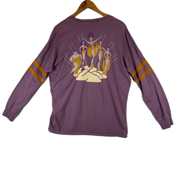 Disney Our Universe The Muses Long Sleeve Purple Graphic Tee Women's - Picture 2 of 10